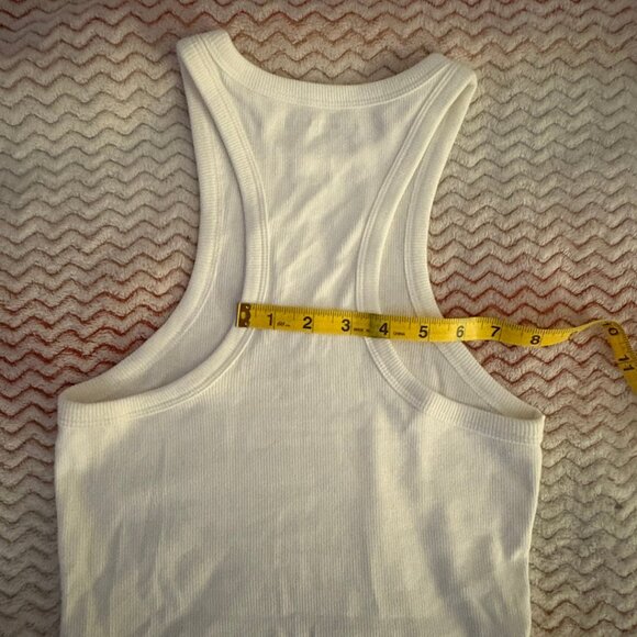 Abercrombie & Fitch Soft Ribbed White Bodysuit - Size Medium - Picture 7 of 10
